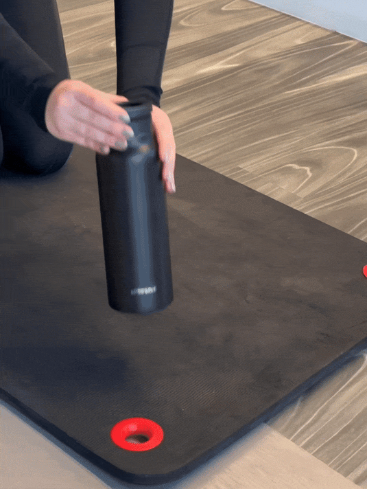 Magnetic Orbyt Bottle with phone attached β minimalist beige background.β
βOrbyt Bottle used at desk workstation.β
βHands-free recording setup with Orbyt magnetic bottle.β